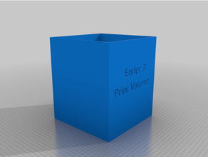 ender 3 impresión volumen visualización 3d print model - Mito3D