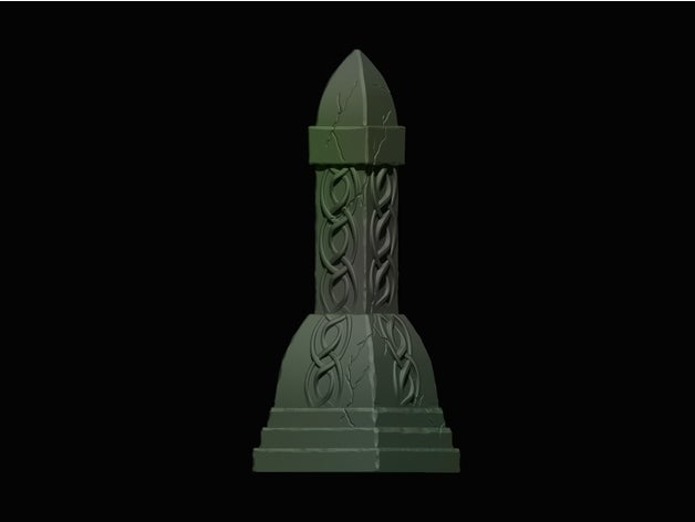 tombe monument 28mm table dnd cimetière terrain 3D print model - Mito3D