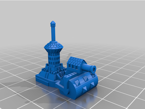 atarracado morte nivelador jogos manowar naval miniatura guerra 3d print model - Mito3D