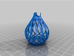 printer challenge ornament - supports rafts 3d print model - Mito3D