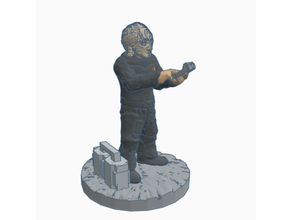 cardassien fédération technicien 28mm 28mmscale cardie héroïque échelle miniature science fiction scifi Starfleet Star Trek étoile randonnée 3d print model - Mito3D