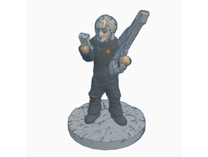 cardassian Föderation Mannschaft Offizier 28mm 28mmscale Miniatur Rollenspiel scifi Platz Star Trek Wanderung 3d print model - Mito3D