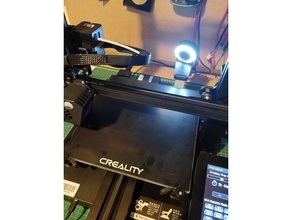 creality cr-6 se bed webcam mount octoprint camera 3d print model - Mito3D