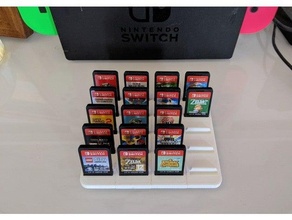 modular Gestell Nintendo Schalter Spiel Patronen Patrone Video 3d print model - Mito3D