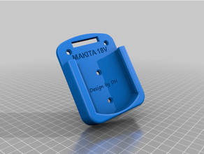 Batterie Wandhalterung Makita 18v sperren bohren 3d print model - Mito3D