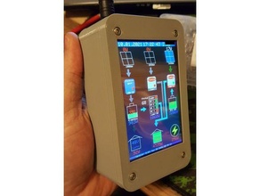 4 inch lcd case 3d print model - Mito3D