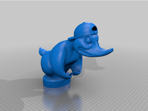 angry convoy duck tilted hat 3d print model - Mito3D