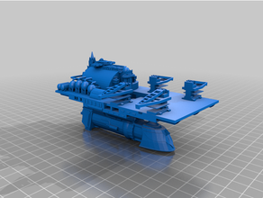 mobile shipyard battlefleet gothic bfg warhammer 40k 3d print model - Mito3D