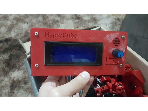 reprap discount smart controller case hypercube lcd 3D print model - Mito3D