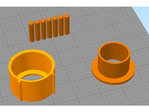 ender 3 pro filamento bobina 3d stampato cuscinetto titolare supporto lineare 3d print model - Mito3D