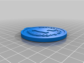 prob lama medaille 3d print model - Mito3D