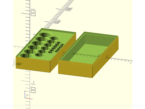 battery combi box lid 3d print model - Mito3D