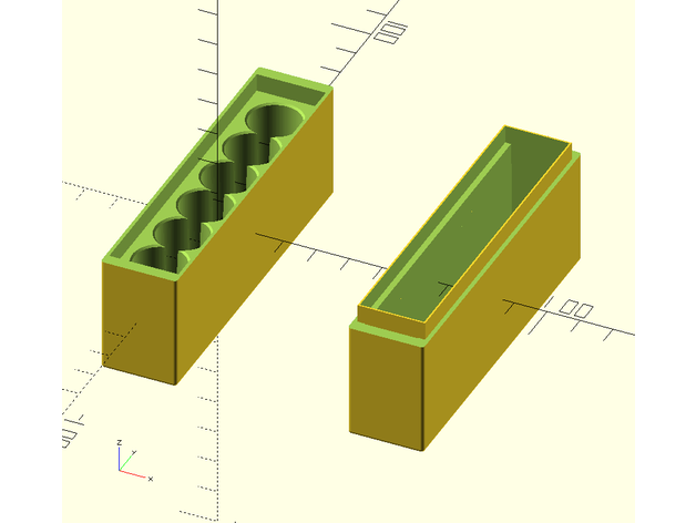 Batteriebox Deckel variante 2 3D print model - Mito3D