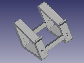 simple laptop stand created freecad 3d print model - Mito3D