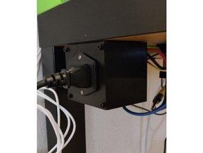 power supply plug ender 3 pro c13 creality powersupply 3d print model - Mito3D
