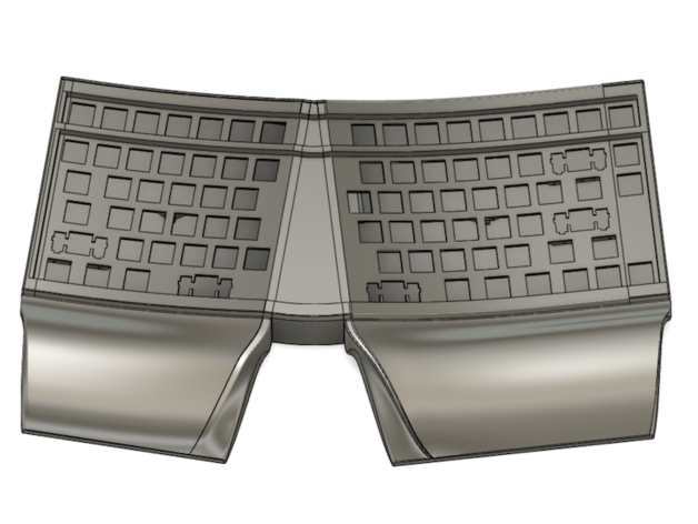 Bootyshorts ergonomisch mechanisch Tastatur Zubehör ergodox qmk tmk 3D print model - Mito3D