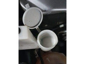 wiper washer reservoir cap tpu print bottle car citroen fluid peugeot psa tank water windshield 3d print model - Mito3D