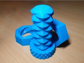 screw bolt fun nut thread toy 3d print model - Mito3D