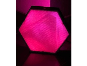 hexágono led light 3d print model - Mito3D