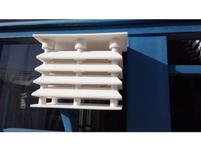 outdoor housing xiaomi aqara temperature sensor humidity stevenson screen 3d print model - Mito3D