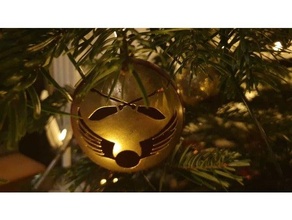 harry potter christmas balls quidditch dragon ball ornament tree harrypotter 3d print model - Mito3D