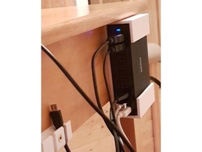 soutien verser chargeur anker 10 ports titulaire USB 3d print model - Mito3D
