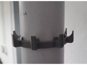 jack post coat hook pole hanger clamp 3d print model - Mito3D