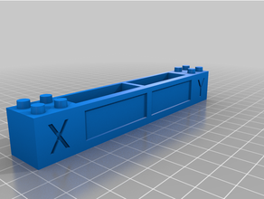 Lego temperatura almacenamiento etiquetas sencillo 3d print model - Mito3D