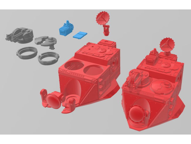 hailstorm turret 40k warhammer40k warhammer wh40k whirlwind 3D print model - Mito3D