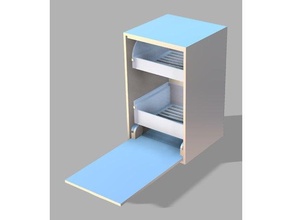 dishwasher doll house dollhouse furniture 3d print model - Mito3D
