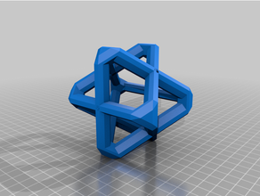 tetrahedron star geometry shape 3d print model - Mito3D