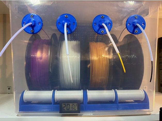 filament spool drybox - 2 4 6 version dryer dry box holder 3D print model - Mito3D