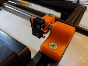adjustable rod endstop v1 8mm 3d print model - Mito3D