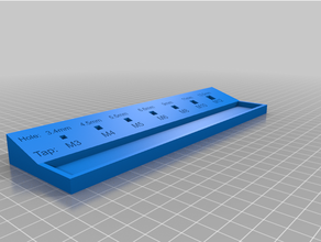 m3 m12 métrica toque suporte 3d print model - Mito3D