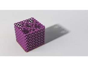 wall weave container case holder math art mathart pencil retainer toothbrush woven 3d print model - Mito3D