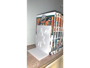 naruto sasuke reggilibri libro fermalibri scaffale shippuden lettura 3d print model - Mito3D