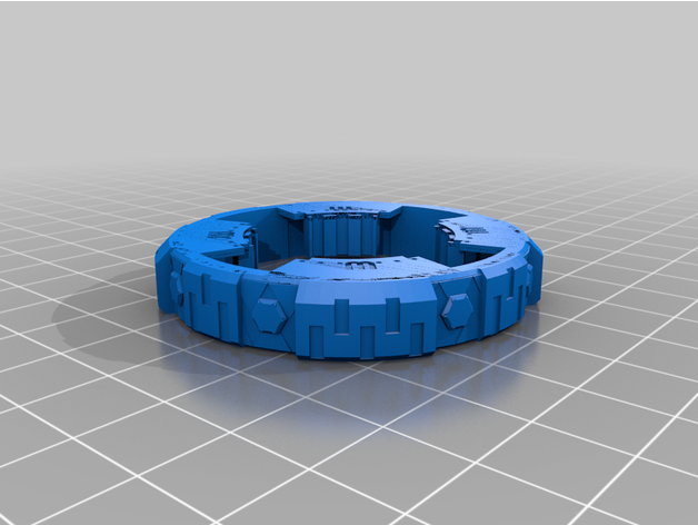 Beyblade éclater massif Cadre roue disque 3D print model - Mito3D