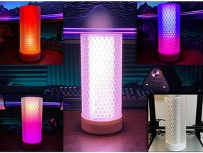 cromalux neopixel lámpara efectos esp8266 LED ligero Wifi wled ws2812b 3d print model - Mito3D