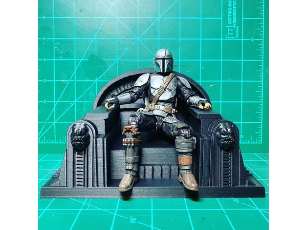 boba gordo trono grasa mandaloriano estrella guerras fett 3D print model - Mito3D