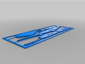 Douglas x 3 uçak inşa etmek kart tahsil edilebilir Toplamak kolektör inşaat oyuncaklar kolay Yazdır çocuklar eğlence Mcdonnell basit 3d print model - Mito3D