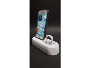 Iphone cobrando doca maçã atracação estação ficar pé 3d print model - Mito3D