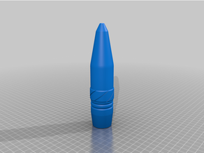 bullet 40mm 3d printing geschoss anycubic i3 mega bullets deko military redlinefilament tank 3d print model - Mito3D