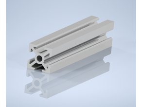 Aluminium Profil 20x20x1000 500 400 300 200 100 50 3d Drucker Teile Autodesk Erfinder stl Kabelbinder 3d print model - Mito3D