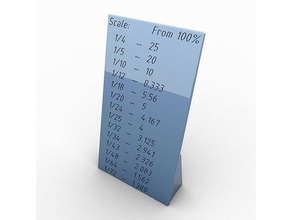 scale table zrk 3d print model - Mito3D