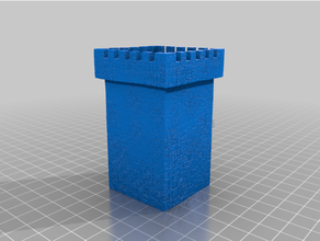 tower & wall tabletop terrain 3d print model - Mito3D