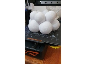 neige lanterne 3d impression sabrer boule 3d print model - Mito3D