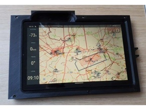 lenovo m8 tablette titulaire soutien instrument planche avionique voiture général aviation navigation stratux supporter 3d print model - Mito3D