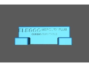 elegoo Mercure guérir plaque tournante supporter boîte gare résine imprimante uv 3d print model - Mito3D