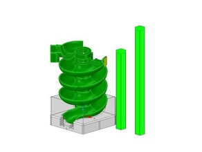 gravitrax compatible spiral 3d print model - Mito3D
