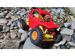 1 24 rc rock tractor coche vehiculo juguete 3d print model - Mito3D